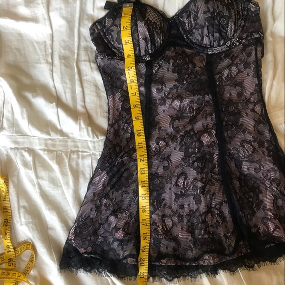 Black + Pink Lace Babydoll - NWOT - Picture 5 of 10